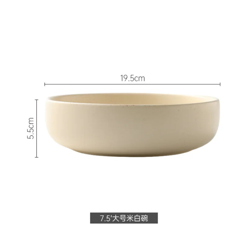 Solid Color Cutlery Tray Ceramic Plate Cooking Utensils Ceramic Plate Set Tableware Plate Wall Decoration Domestic Bowl Plate Se